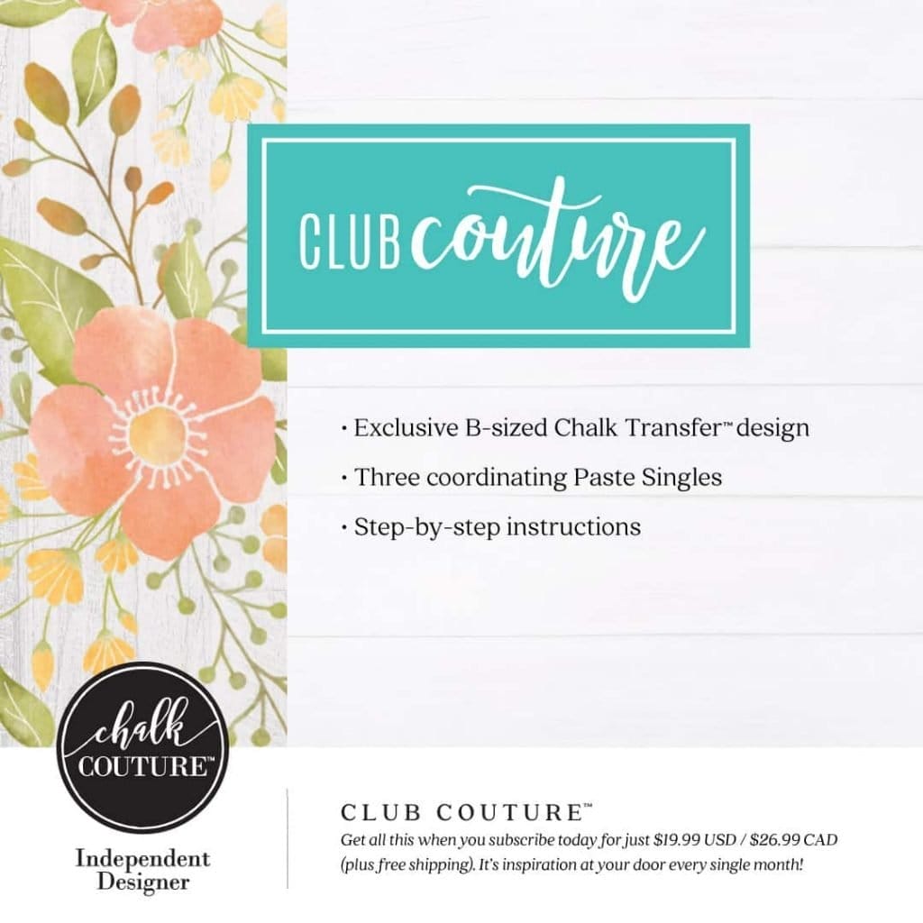 Club Couture chalk couture monthly transfer subscription 