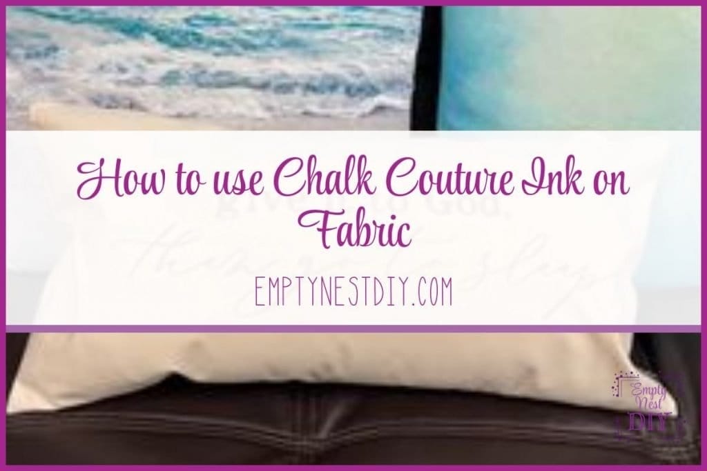 how to use chalk couture ink on fabrics