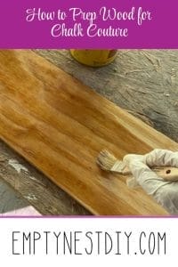 How to Prep Wood for Chalk Couture